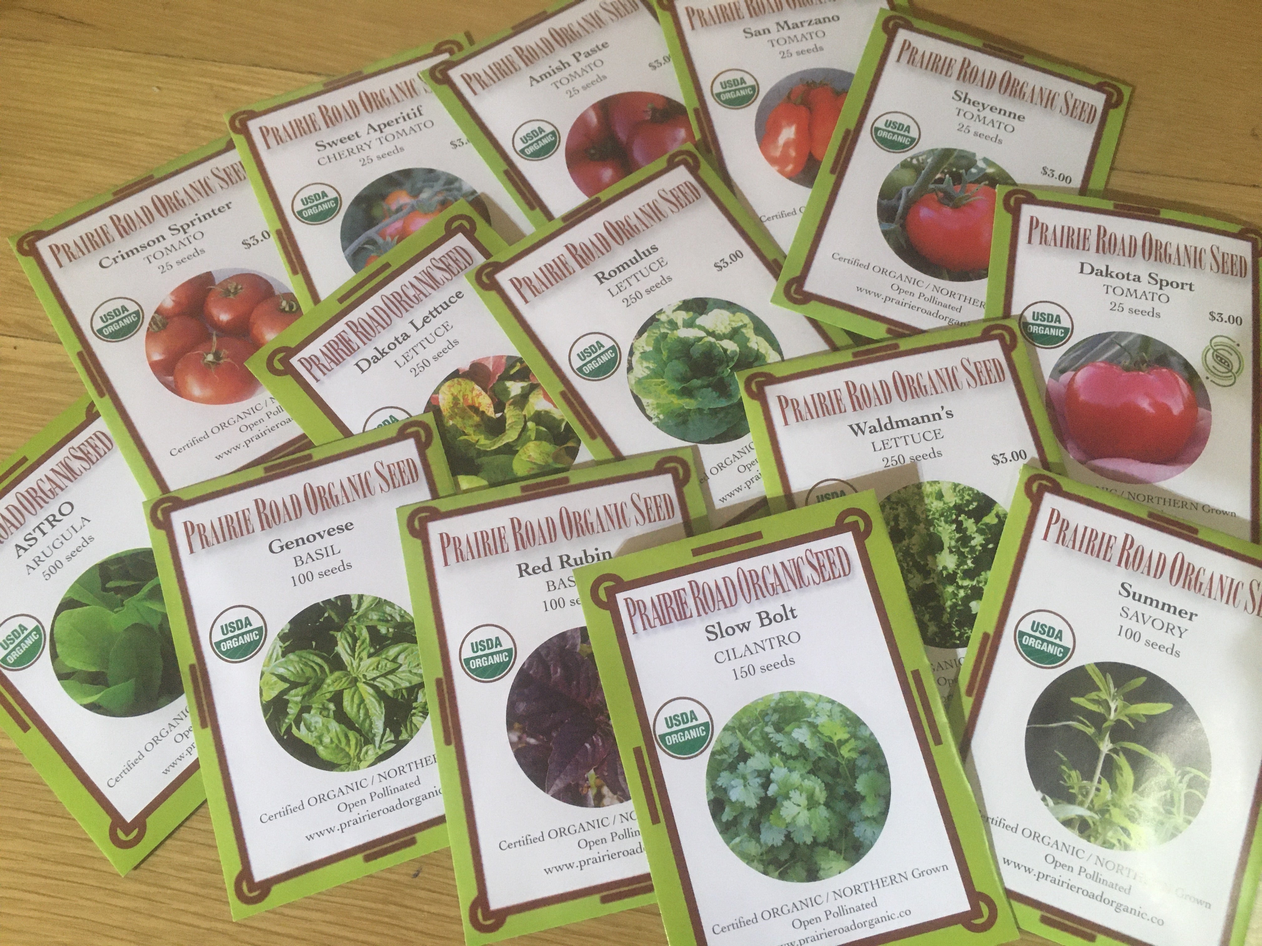 ALL Organic Seeds – Prairie Road Organic Seed